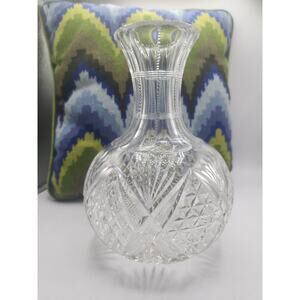Antique Americsm Brilliant Cut Glass Water Carafe